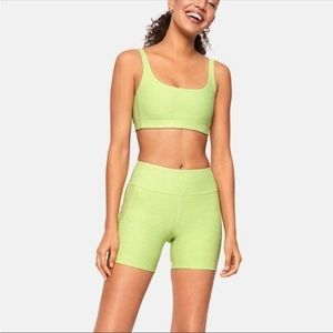 Outdoor Voices Warm up shorts & Double Time bra